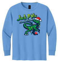 Load image into Gallery viewer, Jack P Nix Christmas Dino (Carolina Blue)

