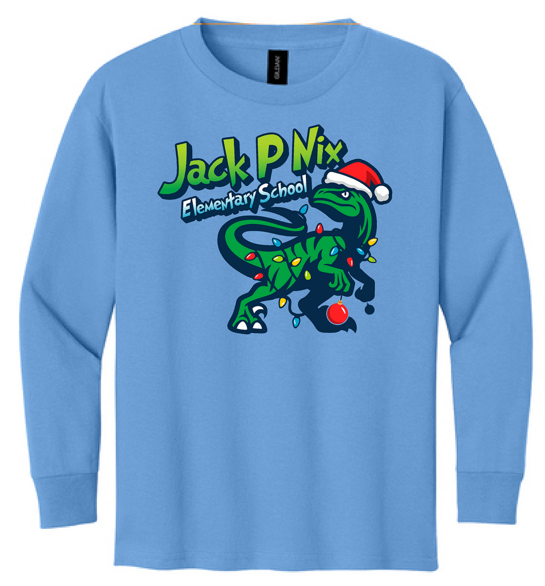 Jack P Nix Christmas Dino (Carolina Blue)