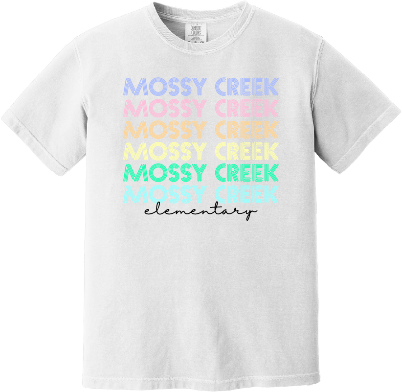 MCES Retro Pastel Tee (White)