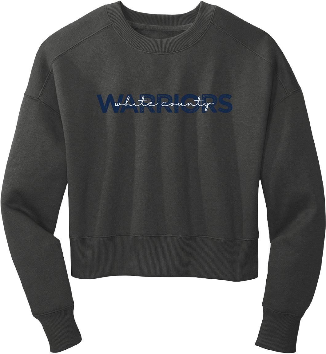 WC Warriors District Crop Sweatshirt (DT1105 Charcoal)