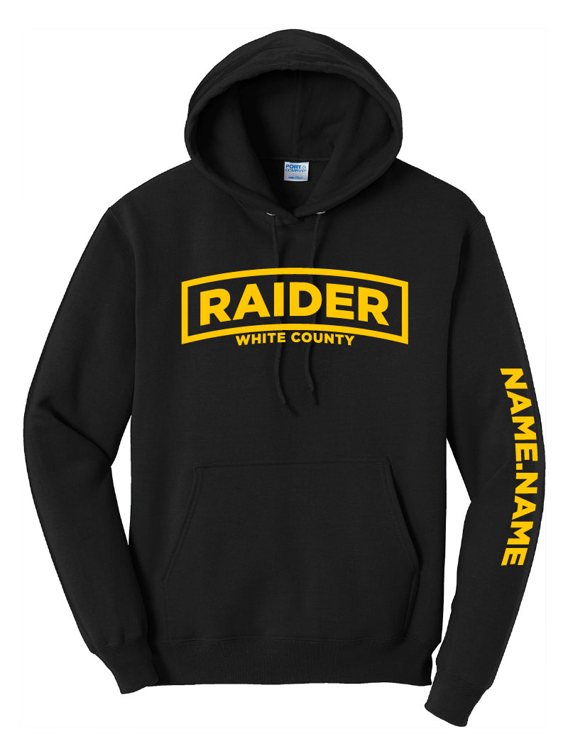 RAIDER WhiteCo Hoodie (Black)