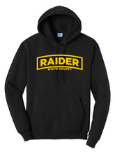 Load image into Gallery viewer, RAIDER WhiteCo Hoodie (Black)
