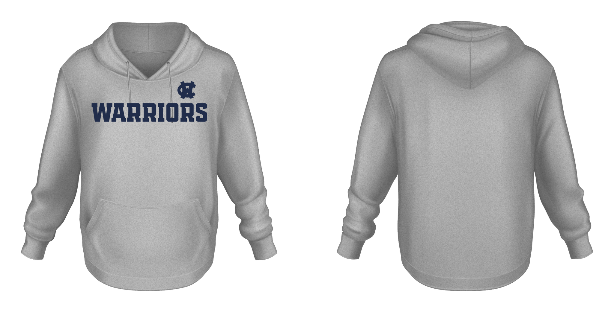 Warriors District Hoodie (DT6100 Light Heather Grey