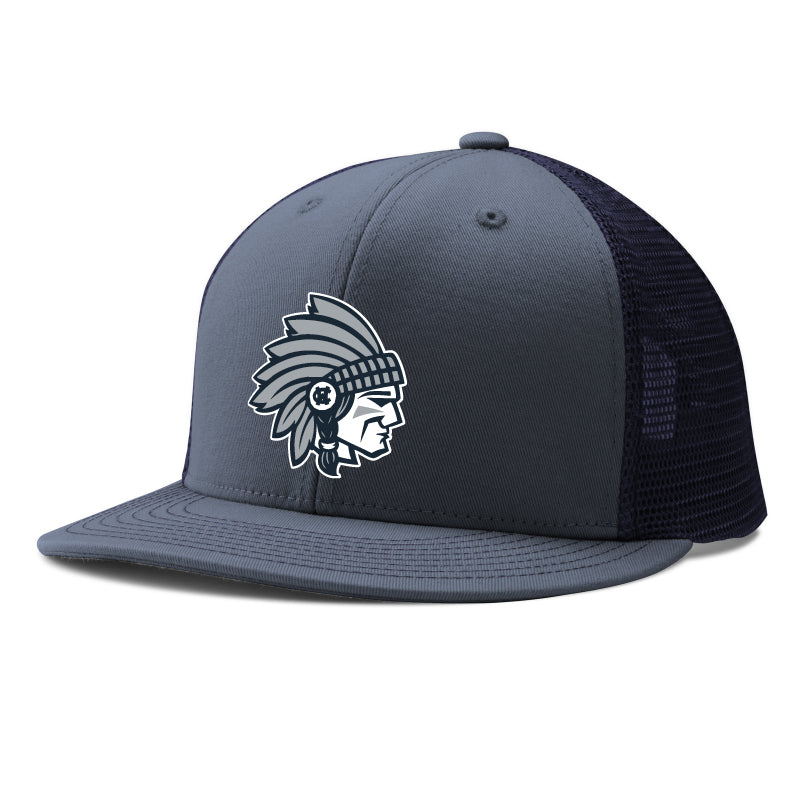 2026 Warrior Head Snapback Trucker (Graphite/Navy)