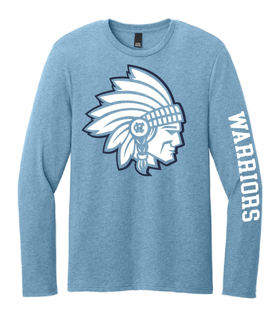 2026 Warrior Head CVC LS Tee (Tundra Blue Heather)