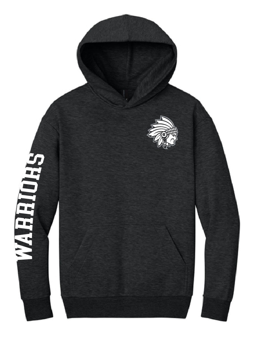 2026 Warriors Ringspun Fleece Hoodie (Heather Charcoal)