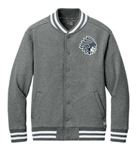 Load image into Gallery viewer, Coming Soon - 2026 Warriors New Era Varsity Jacket (Grey Frost)

