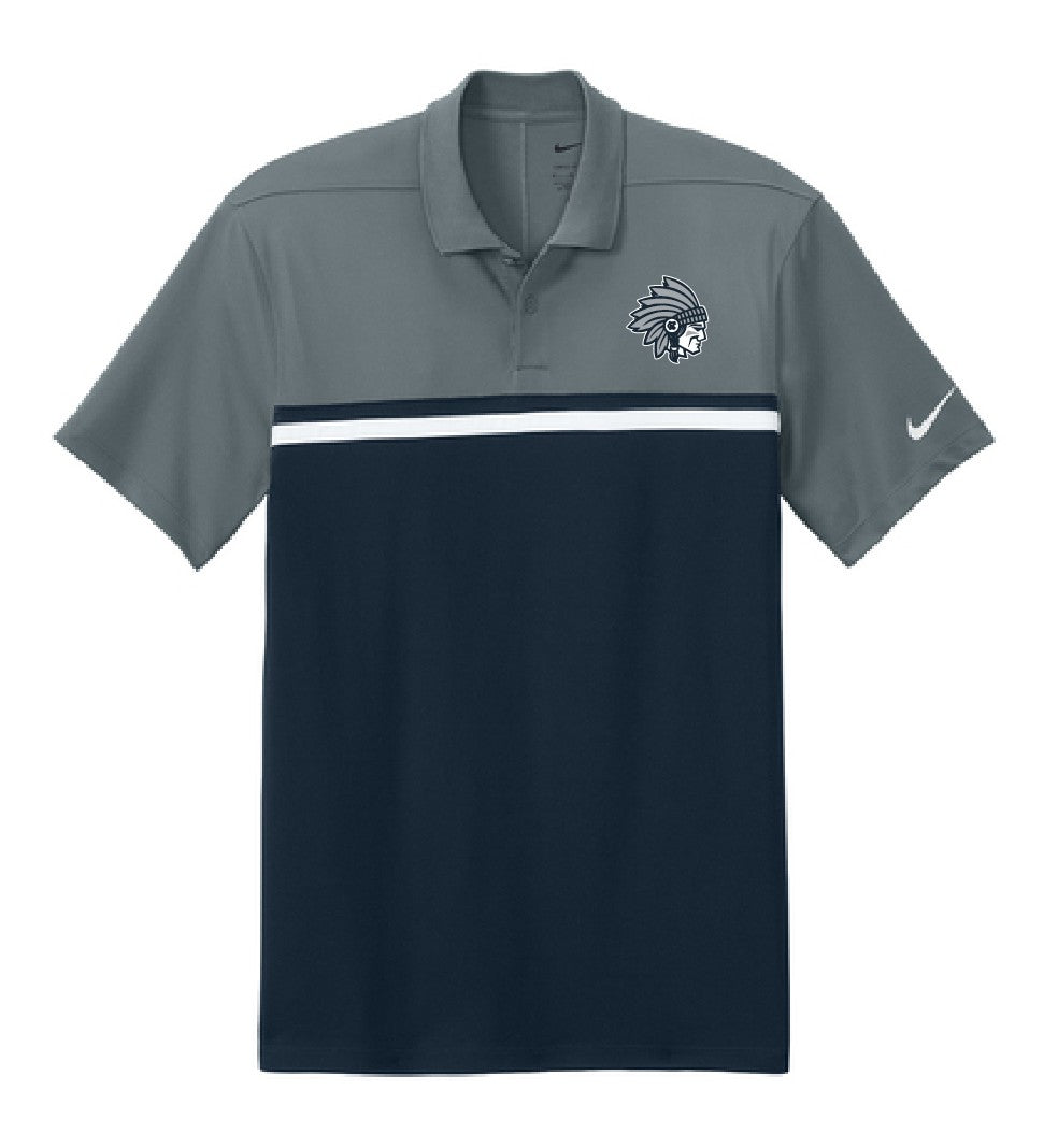 2026 Warriors Nike Dri-FIT Victory Polo (Cool Grey & Navy)
