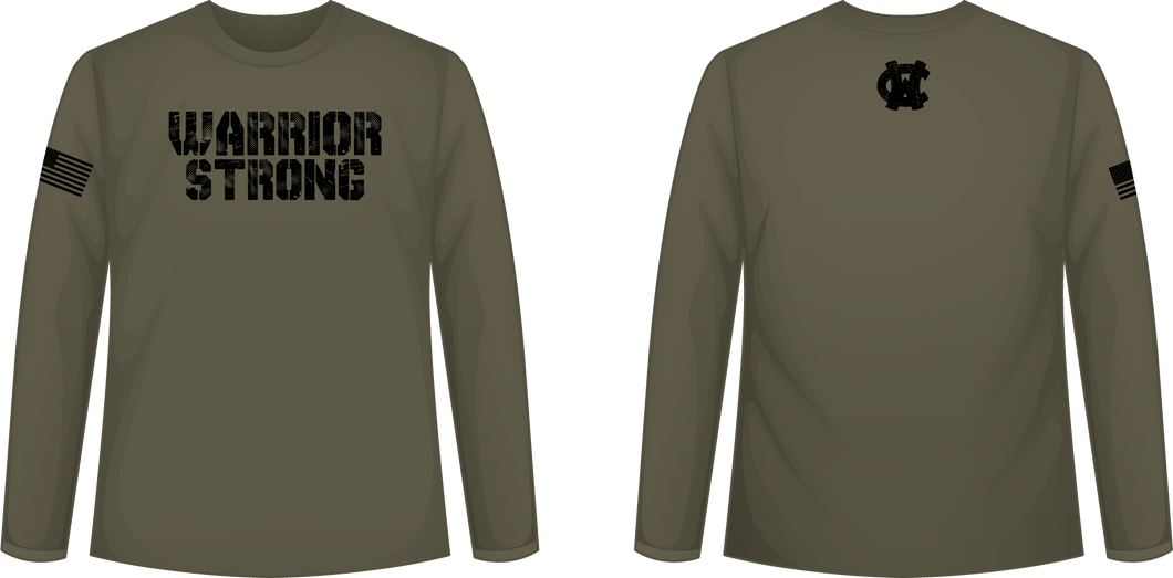 Warrior Strong Long Sleeve Tee (NL3601 Military Green)