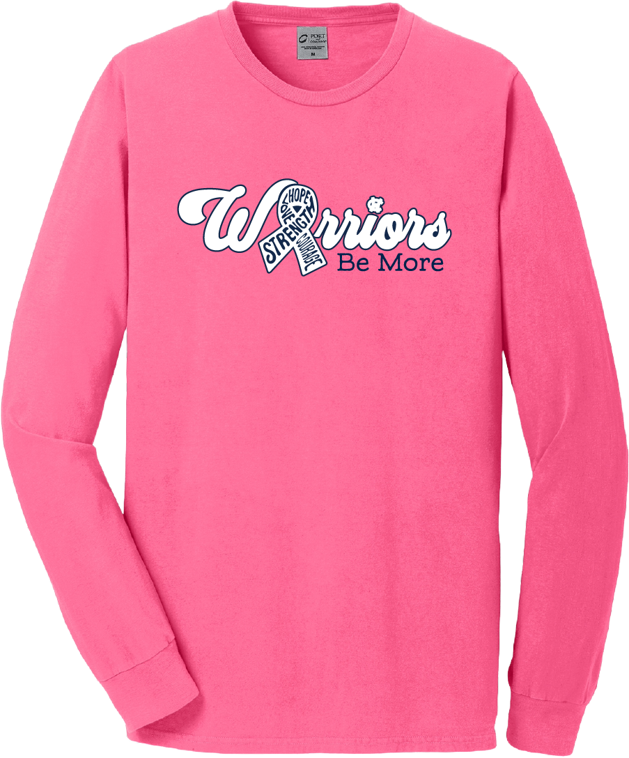 Warriors 2024 BCA Long Sleeve Tee (Neon Pink)