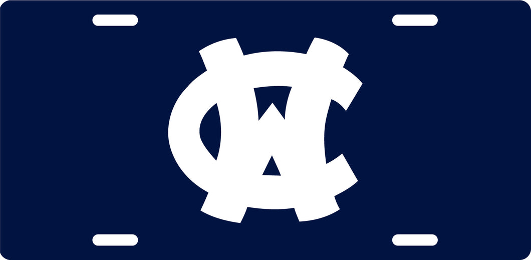 WC Navy License Plate